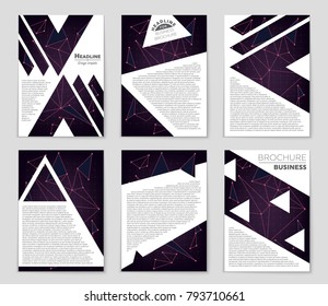 Abstract vector layout background set. For art template design, list, front page, mockup brochure theme style, banner, idea, cover, booklet, print, flyer, book, blank, card, ad, sign, sheet, a4.