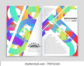 Abstract vector layout background set. For art template design, list, front page, mockup brochure theme style, banner, idea, cover, booklet, print, flyer, book, blank, card, ad, sign, sheet, a4