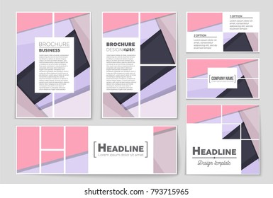 Abstract vector layout background set. For art template design, list, front page, mockup brochure theme style, banner, idea, cover, booklet, print, flyer, book, blank, card, ad, sign, sheet,, a4.