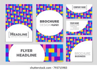 Abstract vector layout background set. For art template design, list, front page, mockup brochure theme style, banner, idea, cover, booklet, print, flyer, book, blank, card, ad, sign, sheet, a4