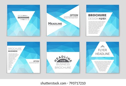 Abstract vector layout background set. For art template design, list, front page, mockup brochure theme style, banner, idea, cover, booklet, print, flyer, book, blank, card, ad, sign, sheet, a4