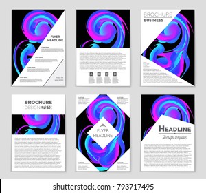 Abstract vector layout background set. For art template design, list, front page, mockup brochure theme style, banner, idea, cover, booklet, print, flyer, book, blank, card, ad, sign, sheet, a4