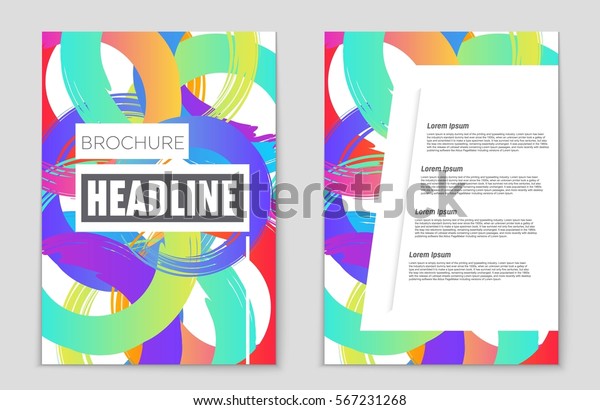 Abstract Vector Layout Background Set Art Stock Vector (Royalty Free ...