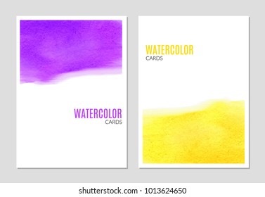 Abstract vector layout background watercolor. Brochure or flyer template.