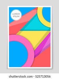 Abstract vector layout background for web and mobile app, art template design, list, page, mockup brochure theme style, banner, idea, cover, booklet, print, flyer, book, blank, card, ad, sign, sheet.