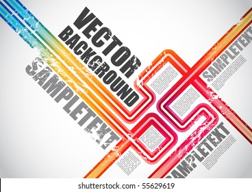 Abstract vector layout design