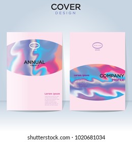 Abstract vector layout for front page, brochure and cover.
