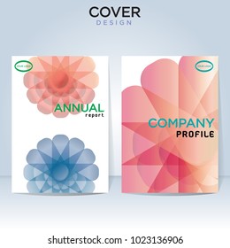 Abstract vector layout for front page, brochure and cover.