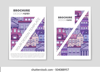 Abstract vector layout house background set. For art template design, list, page, mockup brochure theme style, banner, idea, cover, booklet, print, flyer, book, blank, card, ad, sign, sheet, flyer, a4