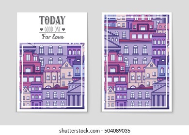 Abstract vector layout house background set. For art template design, list, page, mockup brochure theme style, banner, idea, cover, booklet, print, flyer, book, blank, card, ad, sign, sheet, flyer, a4