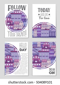 Abstract vector layout house background set. For art template design, list, page, mockup brochure theme style, banner, idea, cover, booklet, print, flyer, book, blank, card, ad, sign, sheet, flyer, a4
