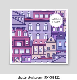 Abstract vector layout house background set. For art template design, list, page, mockup brochure theme style, banner, idea, cover, booklet, print, flyer, book, blank, card, ad, sign, sheet, flyer, a4