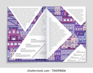 Abstract vector layout house background set. For art template design, list, page, mockup brochure theme style, banner, idea, cover, booklet, print, flyer, book, blank, card, ad, sign, sheet, a4