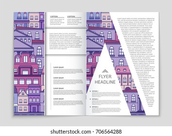 Abstract vector layout house background set. For art template design, list, page, mockup brochure theme style, banner, idea, cover, booklet, print, flyer, book, blank, card, ad, sign, sheet, a4
