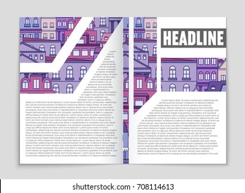 Abstract vector layout house background set. For art template design, list, page, mockup brochure theme style, banner, idea, cover, booklet, print, flyer, book, blank, card, ad, sign, sheet, a4