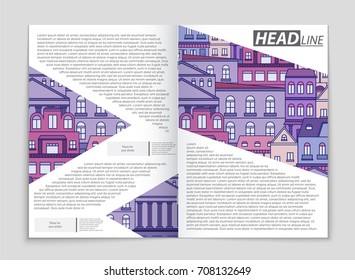 Abstract vector layout house background set. For art template design, list, page, mockup brochure theme style, banner, idea, cover, booklet, print, flyer, book, blank, card, ad, sign, sheet, a4