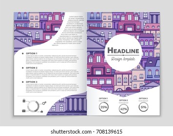 Abstract vector layout house background set. For art template design, list, page, mockup brochure theme style, banner, idea, cover, booklet, print, flyer, book, blank, card, ad, sign, sheet, a4