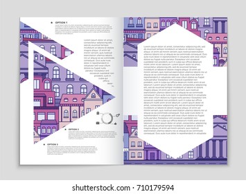 Abstract vector layout house background set. For art template design, list, page, mockup brochure theme style, banner, idea, cover, booklet, print, flyer, book, blank, card, ad, sign, sheet, a4