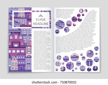 Abstract vector layout house background set. For art template design, list, page, mockup brochure theme style, banner, idea, cover, booklet, print, flyer, book, blank, card, ad, sign, sheet, a4