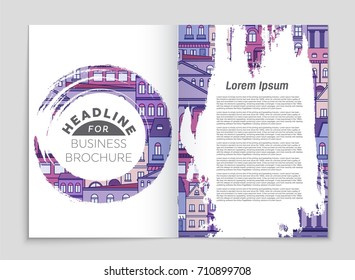 Abstract vector layout house background set. For art template design, list, page, mockup brochure theme style, banner, idea, cover, booklet, print, flyer, book, blank, card, ad, sign, sheet, a4