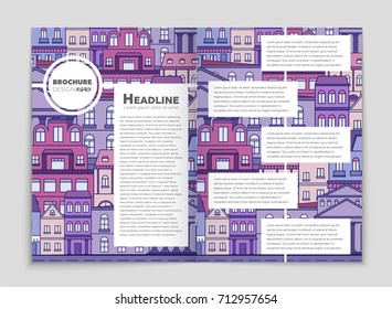 Abstract vector layout house background set. For art template design, list, page, mockup brochure theme style, banner, idea, cover, booklet, print, flyer, book, blank, card, ad, sign, sheet, a4