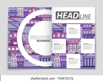 Abstract vector layout house background set. For art template design, list, page, mockup brochure theme style, banner, idea, cover, booklet, print, flyer, book, blank, card, ad, sign, sheet, a4