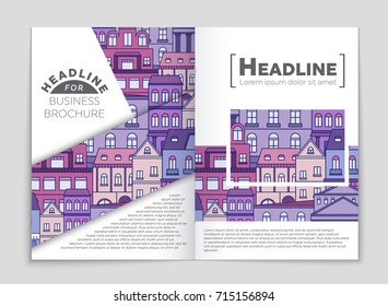 Abstract vector layout house background set. For art template design, list, page, mockup brochure theme style, banner, idea, cover, booklet, print, flyer, book, blank, card, ad, sign, sheet, a4