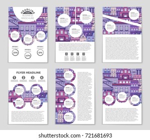 Abstract vector layout house background set. For art template design, list, page, mockup brochure theme style, banner, idea, cover, booklet, print, flyer, book, blank, card, ad, sign, sheet, flyer, a4