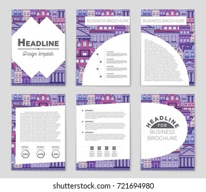 Abstract vector layout house background set. For art template design, list, page, mockup brochure theme style, banner, idea, cover, booklet, print, flyer, book, blank, card, ad, sign, sheet, flyer, a4