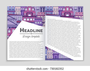 Abstract vector layout house background set. For art template design, list, page, mockup brochure theme style, banner, idea, cover, booklet, print, flyer, book, blank, card, ad, sign, sheet, flyer, a4