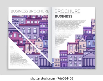 Abstract vector layout house background set. For art template design, list, page, mockup brochure theme style, banner, idea, cover, booklet, print, book, blank, card, ad, sign, sheet, flyer, a4