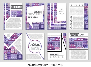 Abstract vector layout house background set. For art template design, list, page, mockup brochure theme style, banner, idea, cover, booklet, print, book, blank, card, ad, sign, sheet, flyer, a4