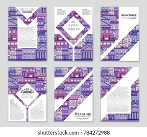 Abstract vector layout house background set. For art template design, list, page, mockup brochure theme style, banner, idea, cover, booklet, print, flyer, book, blank, card, ad, sign, sheet, flyer, a4
