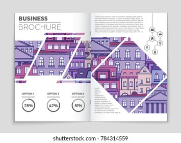 Abstract vector layout house background set. For art template design, list, page, mockup brochure theme style, banner, idea, cover, booklet, print, flyer, book, blank, card, ad, sign, sheet, flyer, a4