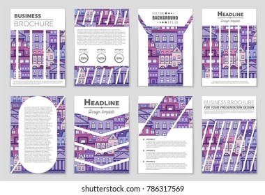 Abstract vector layout house background set. For art template design, list, page, mockup brochure theme style, banner, idea, cover, booklet, print, flyer, book, blank, card, ad, sign, sheet, flyer, a4