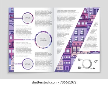 Abstract vector layout house background set. For art template design, list, page, mockup brochure theme style, banner, idea, cover, booklet, print, flyer, book, blank, card, ad, sign, sheet, flyer, a4