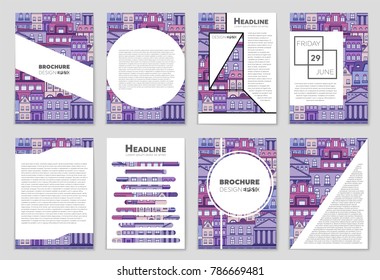 Abstract vector layout house background set. For art template design, list, page, mockup brochure theme style, banner, idea, cover, booklet, print, flyer, book, blank, card, ad, sign, sheet, flyer, a4