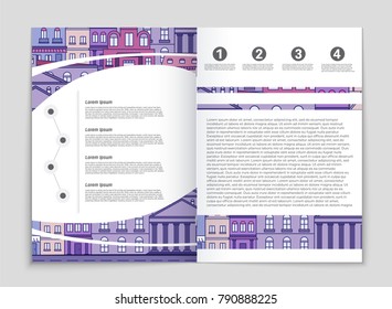 Abstract vector layout house background set. For art template design, list, page, mockup brochure theme style, banner, idea, cover, booklet, print, flyer, book, blank, card, ad, sign, sheet, flyer, a4