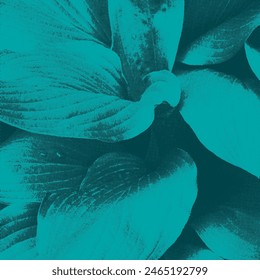 abstract vector leaf with halftone effect background