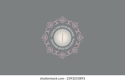 Resumen del logotipo de la letra vectorial I. Concepto vectorial para boutique, hotel, restaurante, floristería, joyería, moda, vino, heralería, emblema.