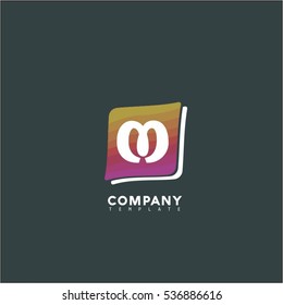 Abstract Vector Letter M Design Template. Creative Concept Icon. Colorful Square Logo.
