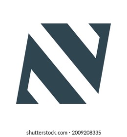 Abstract Vector, Letter N Logo.