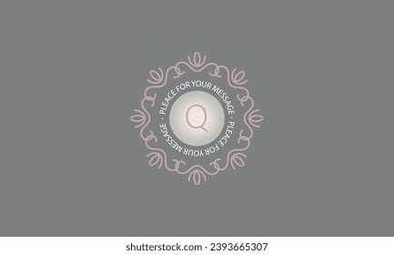 Abstract vector letter Q logo. Vector concept for boutique, hotel, restaurant, flower shop, jewelry, fashion, wine, heraldry, emblem.