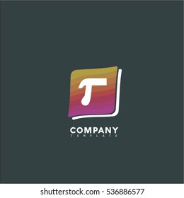 Abstract Vector Letter R Design Template. Creative Concept Icon. Colorful Square Logo.