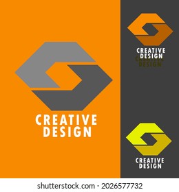 Abstract Vector Letter S Logo Template. Alphabet Logo Concept, letter S initial illustration, minimalist creative logo