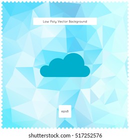 Abstract vector light blue polygonal background. The vector for ui, web games, tablets, wallpapers, and patterns.