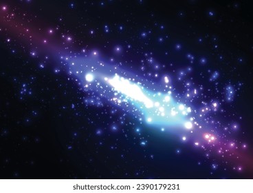 Abstract vector light space futuristic background with glowing light effect. Vector illustration.