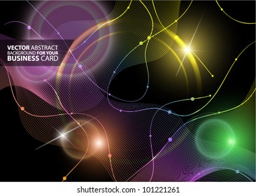 Abstract vector lights background