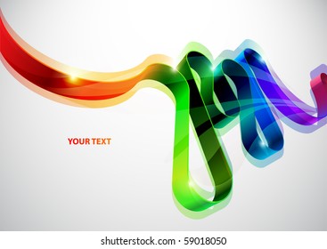 Abstract vector line