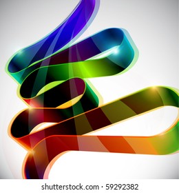 Abstract vector line